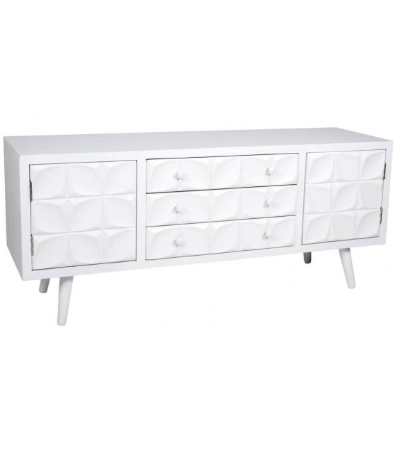 MUEBLE TV 136 X 43 NORUEGA MADERA DE ACACIA BLANCA