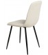 SILLA 45 X 55 MARLENE METAL NEGRO TELA BEIGE