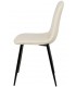 SILLA 45 X 55 MARLENE METAL NEGRO TELA BEIGE
