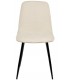 SILLA 45 X 55 MARLENE METAL NEGRO TELA BEIGE