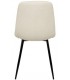 SILLA 45 X 55 MARLENE METAL NEGRO TELA BEIGE