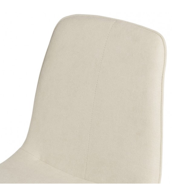 SILLA 45 X 55 MARLENE METAL NEGRO TELA BEIGE