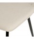 SILLA 45 X 55 MARLENE METAL NEGRO TELA BEIGE