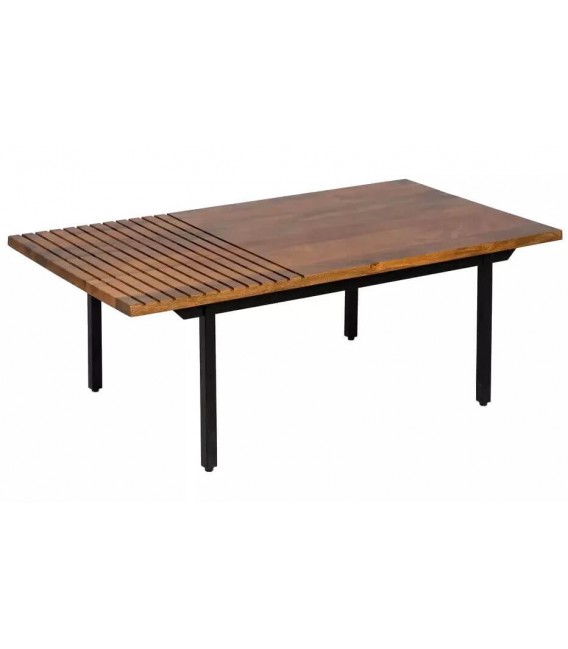 MESA DE CENTRO 110 X 60 EEUU MADERA DE ABETO HIERRO