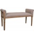 BANCO PIE DE CAMA 108 X 41 USIES MADERA NATURAL TELA TOPO