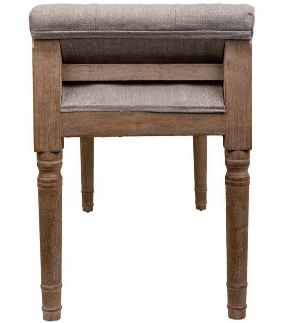 BANCO PIE DE CAMA 108 X 41 USIES MADERA NATURAL TELA TOPO