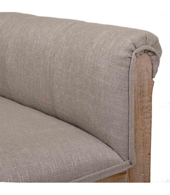BANCO PIE DE CAMA 108 X 41 USIES MADERA NATURAL TELA TOPO