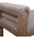 BANCO PIE DE CAMA 108 X 41 USIES MADERA NATURAL TELA TOPO