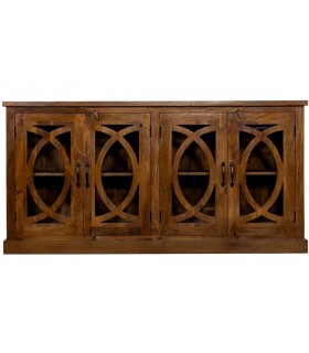 APARADOR 180 X 40 SEVILLA MADERA DE ROBLE CRISTAL