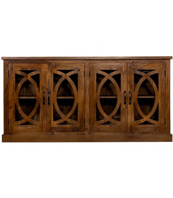 APARADOR 180 X 40 SEVILLA MADERA DE ROBLE CRISTAL