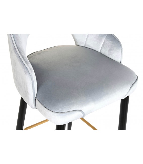 TABURETE 48 X 53 POLIESTER TERCIOPELO METAL