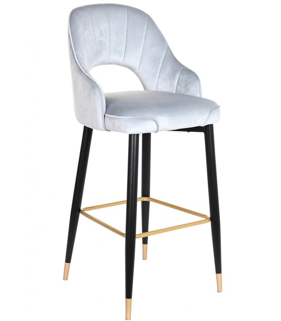 TABURETE 48 X 53 POLIESTER TERCIOPELO METAL