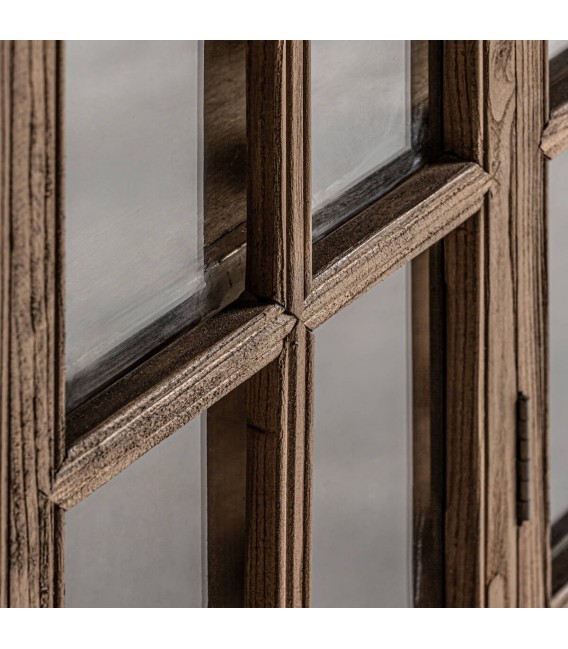 VITRINA 130 X 45 TARTU ARTESANAL MADERA DE OLMO NATURAL