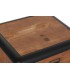MESITA DE NOCHE 48 X 40 TERUEL METAL NEGRO MADERA