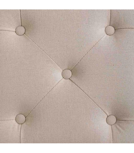 BANCO PIE DE CAMA 41 X 41 LUISI MADERA NATURAL TELA BEIGE