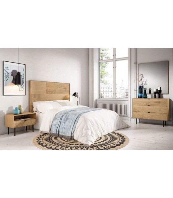 CABECERO 160 X 140 SULTA MADERA ROBLE NATURAL