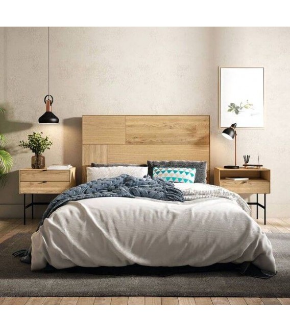 CABECERO 160 X 140 SULTA MADERA ROBLE NATURAL