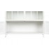 VITRINA 91 X 37 OPORTO METAL BLANCO CRISTAL MDMHOGAR