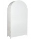 VITRINA 91 X 37 OPORTO METAL BLANCO CRISTAL MDMHOGAR
