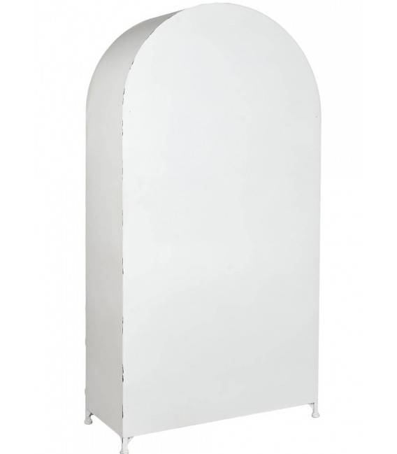 VITRINA 91 X 37 OPORTO METAL BLANCO CRISTAL MDMHOGAR