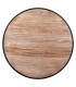MESA ALTA 66 Ø CHULA METAL NEGRO MADERA NATURAL