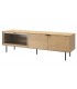MUEBLE TV 180 X 40 SULTA MADERA ROBLE NATURAL Y NEGRO