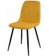 SILLA 45 X 55 MARLENE METAL NEGRO TELA MOSTAZA MDMHOGAR