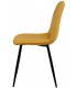 SILLA 45 X 55 MARLENE METAL NEGRO TELA MOSTAZA MDMHOGAR