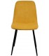 SILLA 45 X 55 MARLENE METAL NEGRO TELA MOSTAZA MDMHOGAR