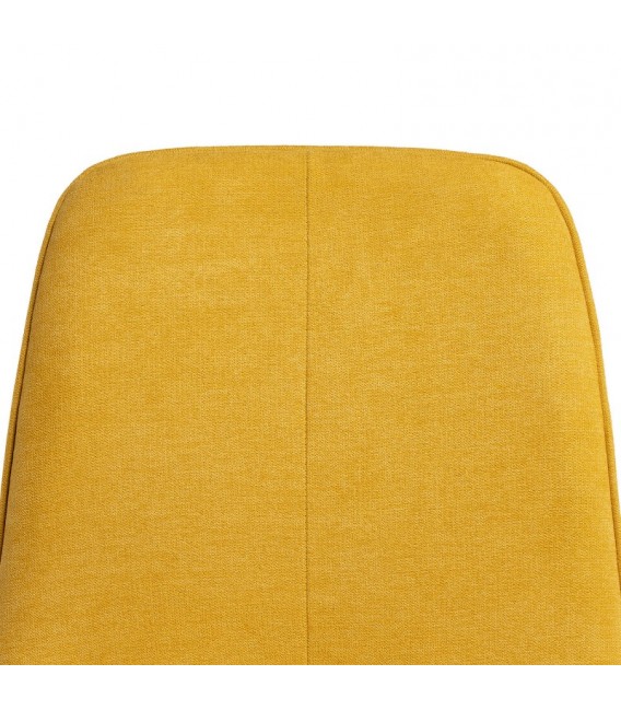 SILLA 45 X 55 MARLENE METAL NEGRO TELA MOSTAZA MDMHOGAR