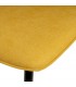 SILLA 45 X 55 MARLENE METAL NEGRO TELA MOSTAZA MDMHOGAR