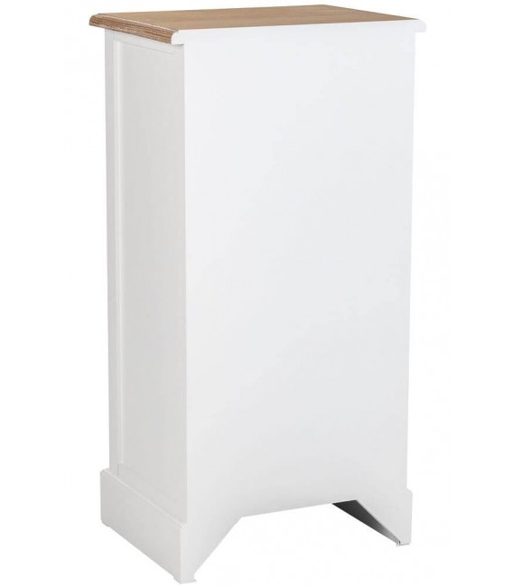 SINFONIER 45 X 35 MIRLO MADERA NATURAL Y BLANCO 5 CAJONES MDMHOGAR