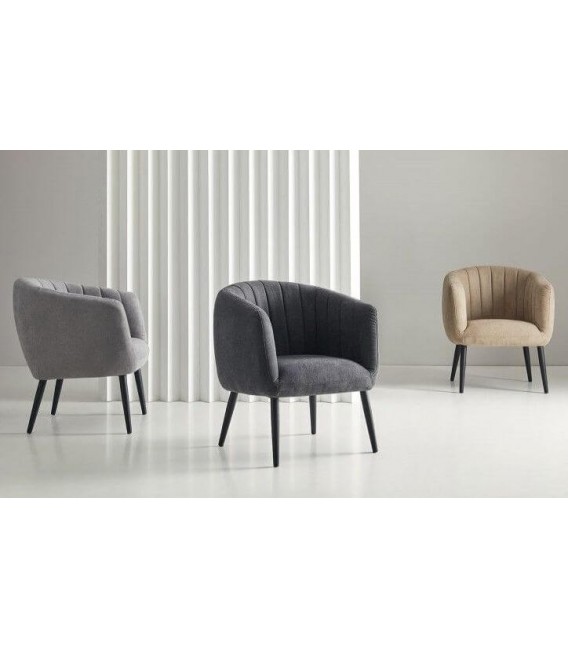 SILLON 68 X 71 VENICE GRIS OSCURO MDMHOGAR