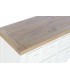 CONSOLA 130 X 35 RUFET MADERA PAULONIA NATURAL Y BLANCO