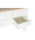 CONSOLA 130 X 35 RUFET MADERA PAULONIA NATURAL Y BLANCO