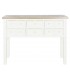 CONSOLA 130 X 35 RUFET MADERA PAULONIA NATURAL Y BLANCO