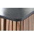 APARADOR 170 X 40 X 80 CIACA MADERA NATURAL MARMOL Y METAL NEGRO