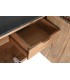 APARADOR 170 X 40 CIACA MADERA NATURAL MARMOL Y METAL NEGRO