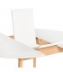 MESA DE COMEDOR EXT 100 Ø LIANA MADERA NATURAL Y BLANCO
