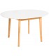 MESA DE COMEDOR EXT 100 Ø LIANA MADERA NATURAL Y BLANCO