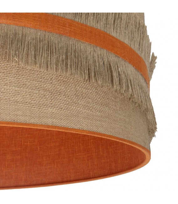 LAMPARA DE PIE 40 Ø NATALIA NIQUELTELA DE SACO Y NARANJA