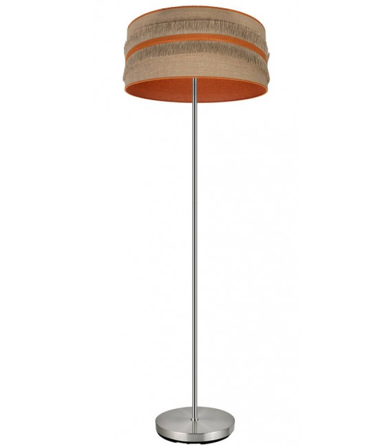 LAMPARA DE PIE 40 Ø NATALIA NIQUELTELA DE SACO Y NARANJA