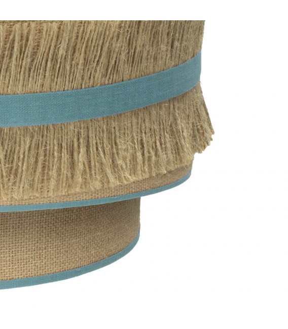 APLIQUE 30 X 15 NATALIA TELA DE SACO Y AZUL