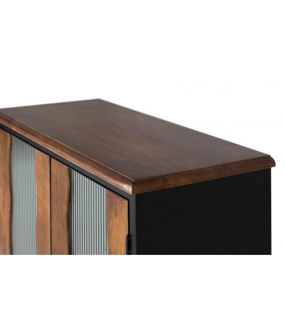 TAQUILLON 87 X 37 ULISES MADERA NATURAL METAL NEGRO