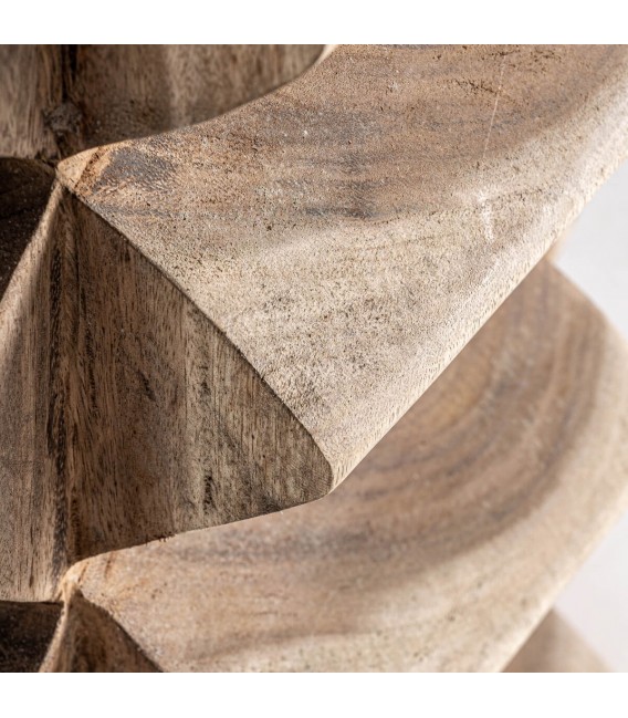 MESITA AUXILIAR 40 X 40 FITI ARTESANAL MADERA SUAR NATURAL