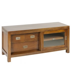 MUEBLE TV 115 X 40 FLAMINGO MADERA DE CAOBA
