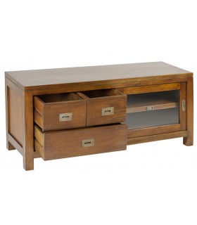 MUEBLE TV 115 X 40 FLAMINGO MADERA DE CAOBA