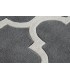 ALFOMBRA 160 X 230 MEZQUITA POLIESTER GRIS Y BLANCO