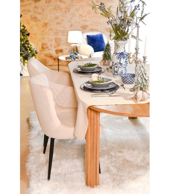 ALFOMBRA 160 X 230 POLAR POLIESTER Y SEDA BLANCA