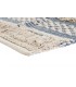 ALFOMBRA 160 X 230 YURTA ARTESANAL ALGODON AZUL